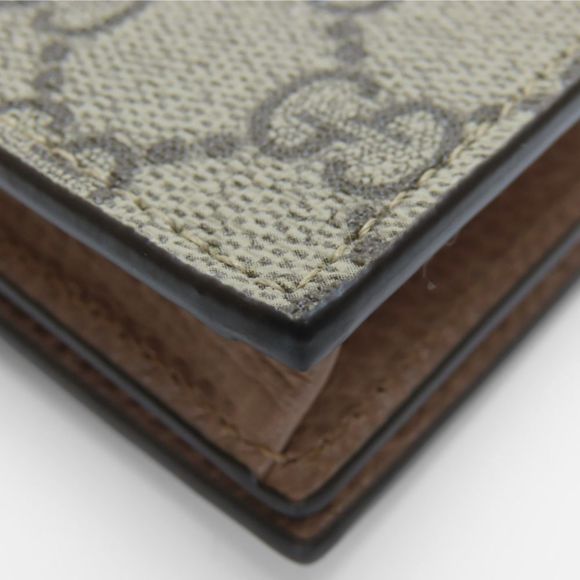 GUCCI Beige Leather GG Marmont Wallet - Picture 6 of 11